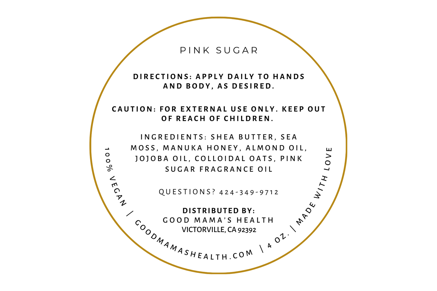 Vegan Body Butters 4oz