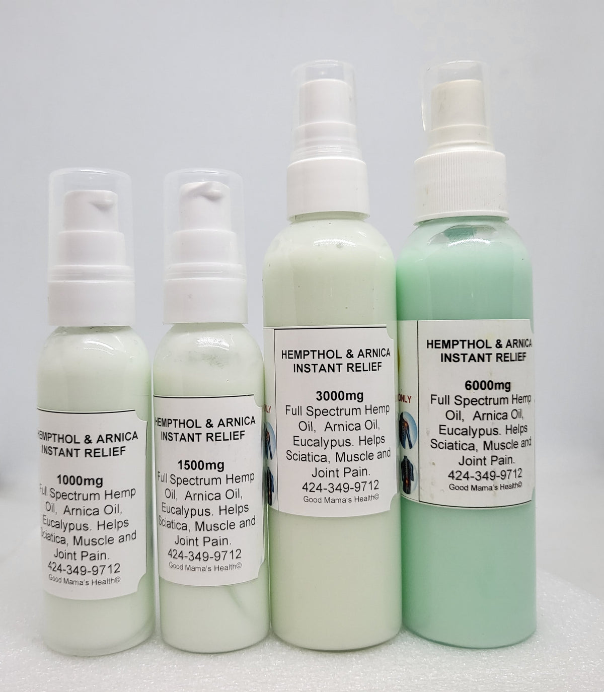 Full Spectrum CBD Hempthol Pain Cream with Arnica