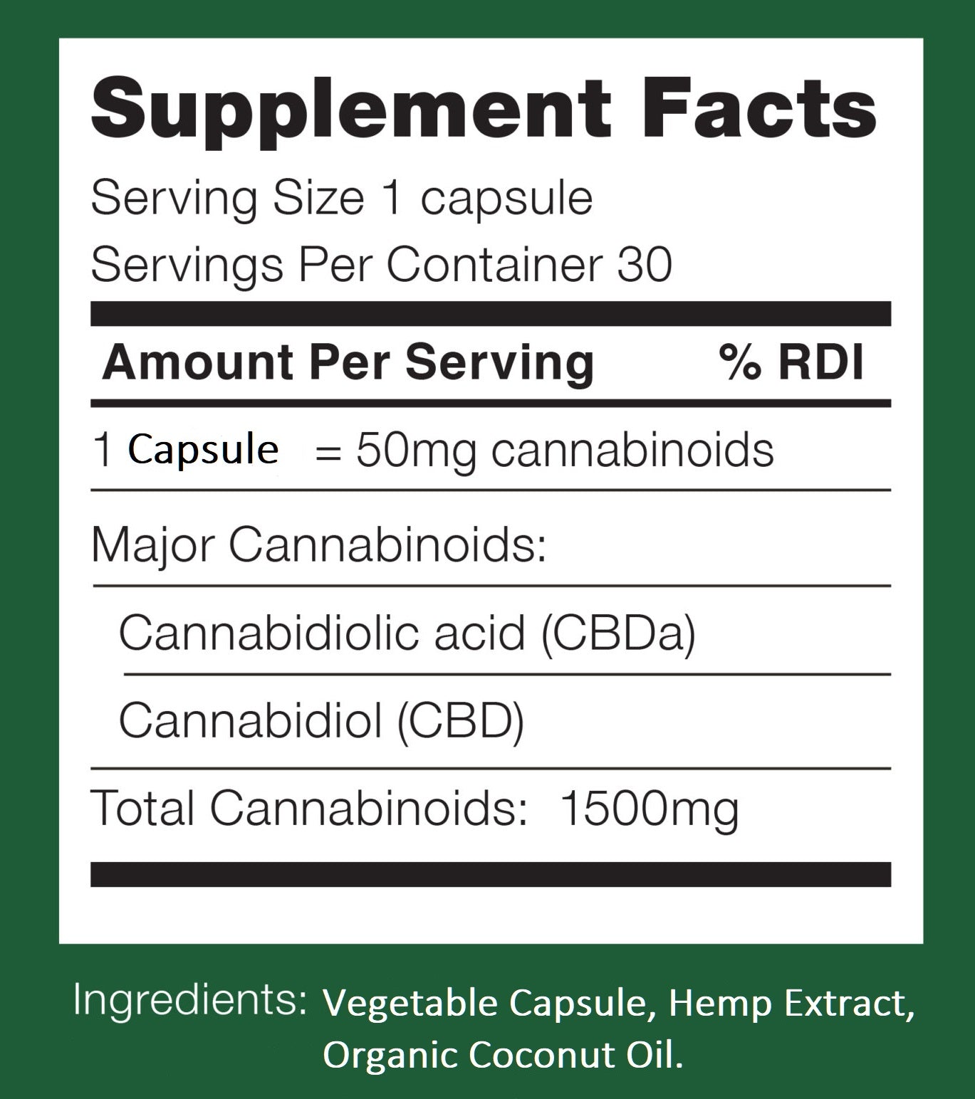Full Spectrum CBD Capsules