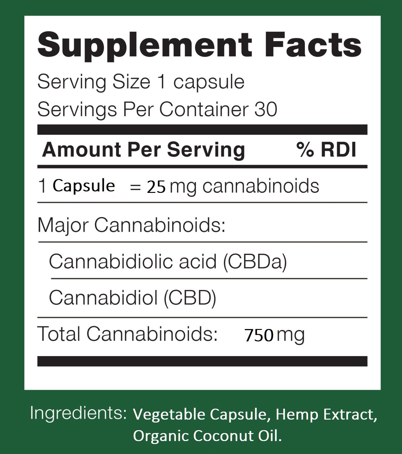 Full Spectrum CBD Capsules