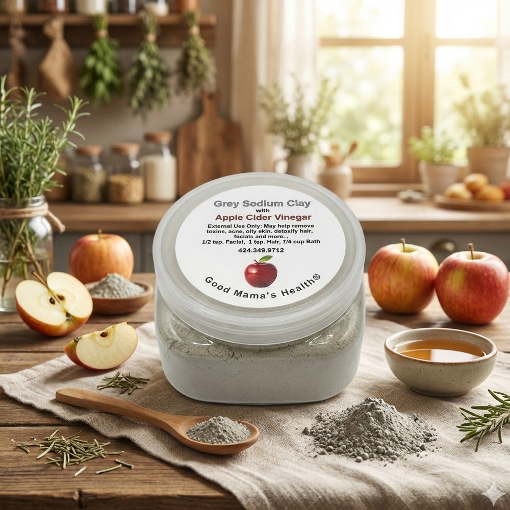 Grey Sodium Clay with ACV 8oz