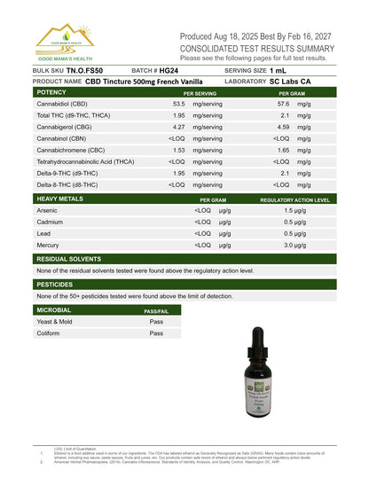 Full Spectrum CBD Oils & THC FREE Oils