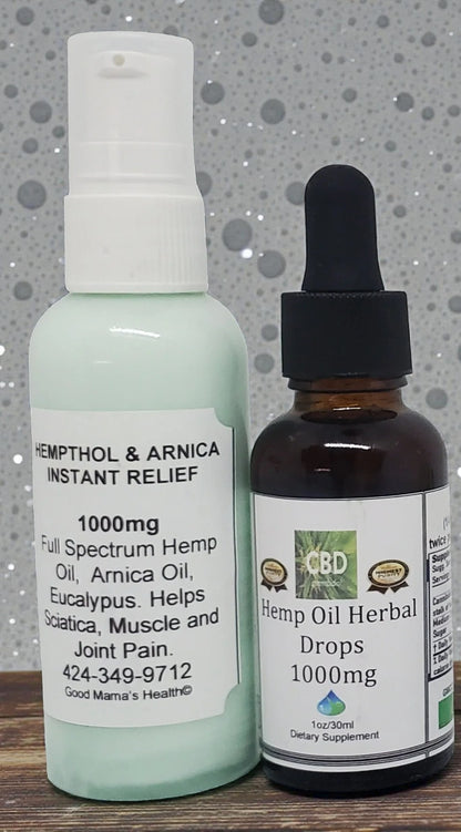 Full Spectrum CBD Hempthol Pain Cream with Arnica