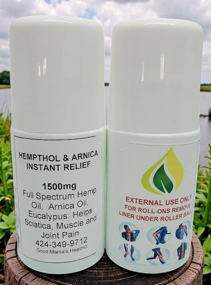 Full Spectrum CBD Hempthol & Arnica Roll-Ons