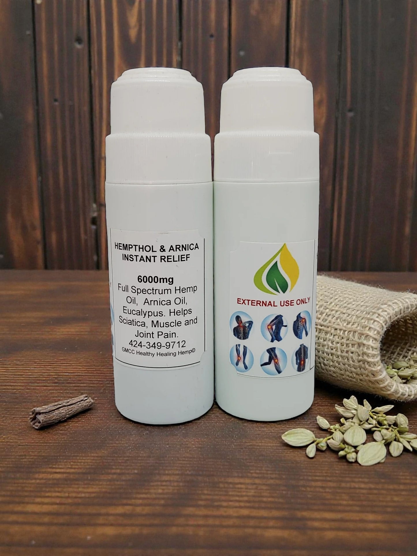 Full Spectrum CBD Hempthol & Arnica Roll-Ons