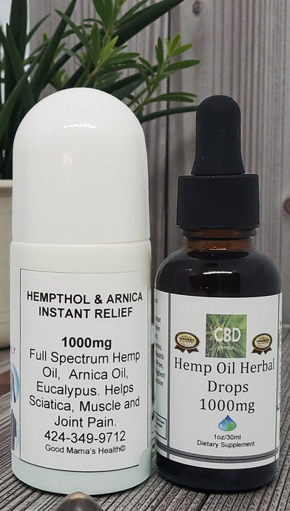 Full Spectrum CBD Hempthol & Arnica Roll-Ons