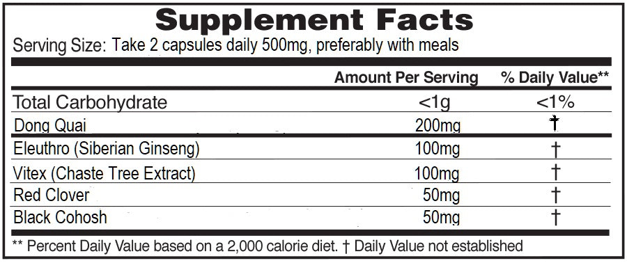 Hot Flashes and Night Sweats Capsules (30 capsules)