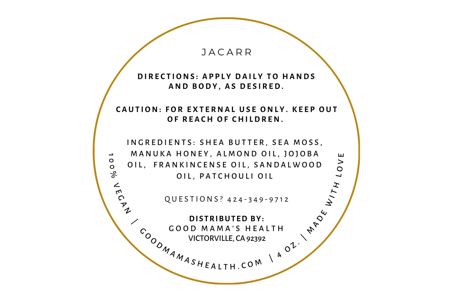 Vegan Body Butters 4oz