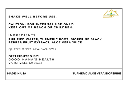 Turmeric and Aloe Vera with BioPerine 4oz