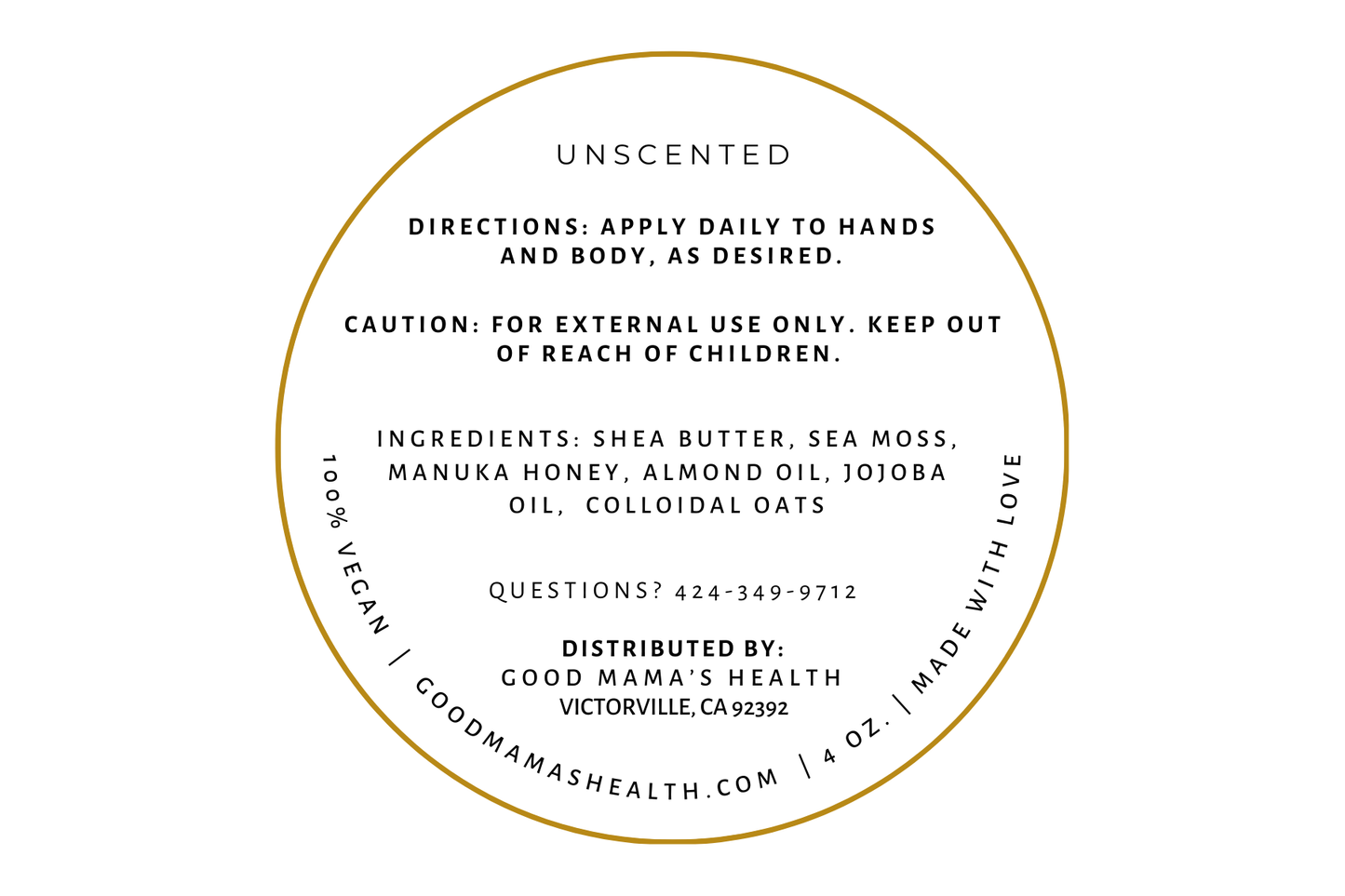 Vegan Body Butters 4oz