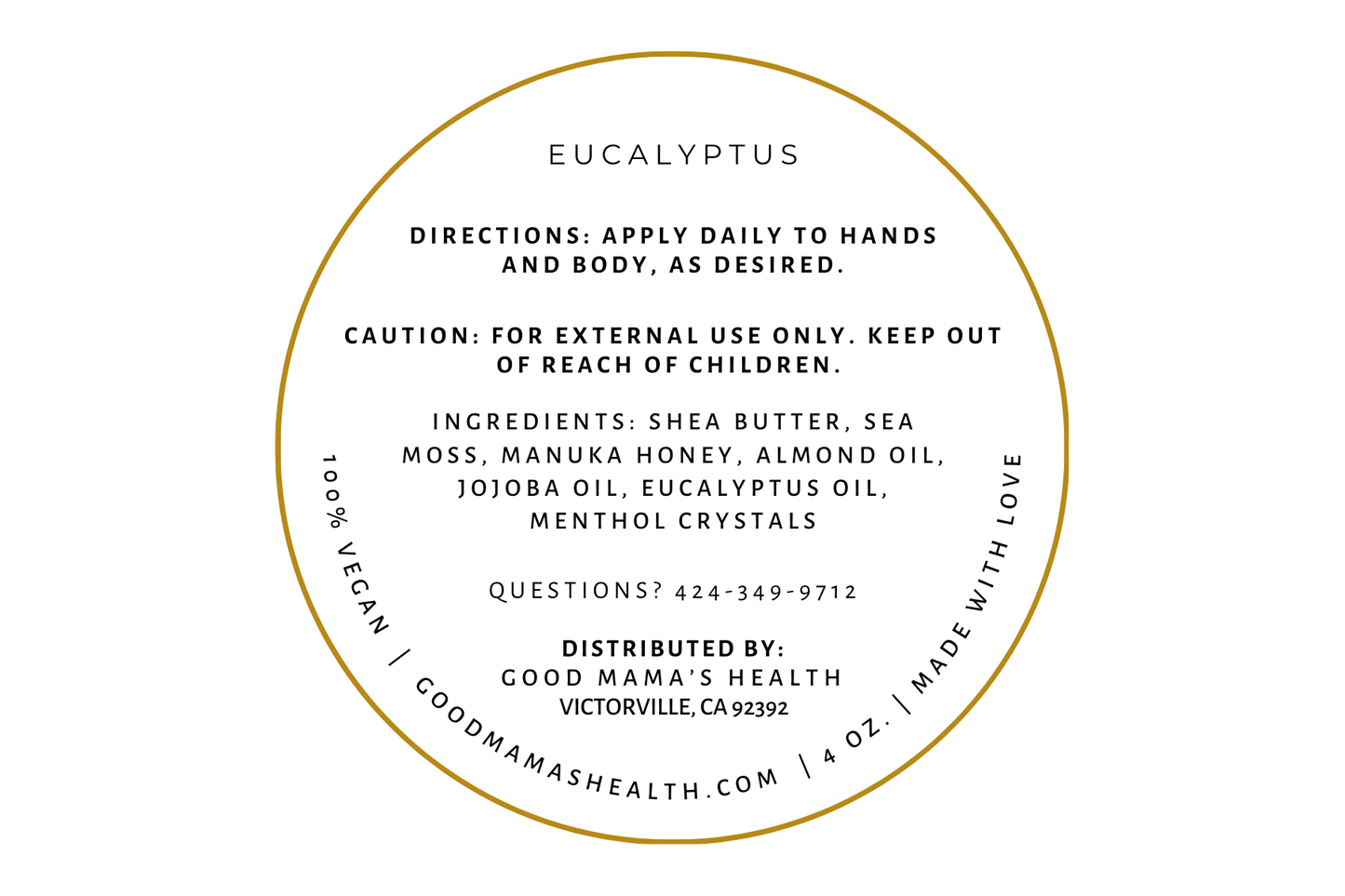 Vegan Body Butters 4oz