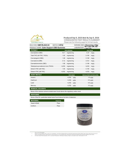 Full Spectrum & CBD Isolate No THC Gummies